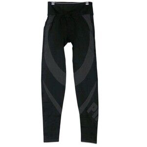 Victoria's Secret PINK Active Seamless Leggings Black Size S/P Ankle Crop